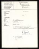 Letter of Heinz Zemanek to B. Randell appointing him has a member of IFIP/WG 2.1 Algol