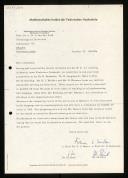 Letter of F. L. Bauer, K. Samelson, M. Paul and G. Goos to Willem van der Poel asking for permission to accept more observers