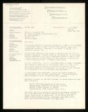 Copy of letter of Richard E. Utman to Willem van der Poel about a Secretariat report on WG 2.1 activity