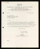 Letter of Harry Bintley to Willem van der Poel about A. R. Wilde informations