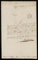 Carta do Duque de Trévise (Edouard Adolphe Casimir Joseph Mortier)