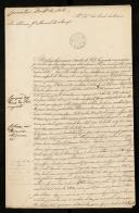 Carta do Capitão-Tenente Silvério José Maciel de Araújo para António de Araújo de <span class="hilite">Azevedo</span>