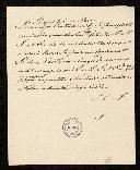 Carta do Principe Regente de Portugal para o Imperador de França