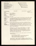 Copy of letter of Richard E. Utman to Heinz Zemanek about Munich meeting, TC 2 and IFIP