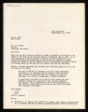 Copy of letter  of Isaac L. Auerbach to R. E. Utman  thanking the invitation to be observer at the WG 2.1 meeting