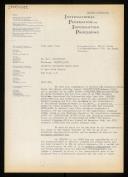 Copy of letter of Willem van der Poel to R. F. Clippinger about ISO