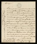 Carta de António de Araújo de Azevedo para Francisco Pereira Peixoto Ferraz Sarmento