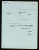 Letter of V. Belevitch to Willem van der Poel thanking the letter concerning Loeckx appointment