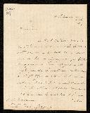 Carta de Sir James Gambier para Lord Strandford