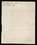 Carta do 1.º Conde de Rio Pardo (D. Diogo de Sousa)