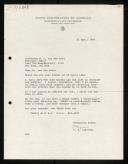 Letter of P. Z. Ingerman to Willem van der Poel about C. Katz informations