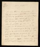 Carta de Charles Maurice de Talleyrand para António de Araújo de Azevedo