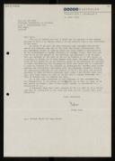 Letter of Peter Naur to Willem van der Poel informing him that he will not attend the WG 2.1 meeting in Warsaw
