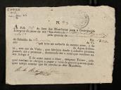 Recibo de pagamento de contribuição literária para o ano de 1827