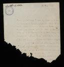 Carta do 2.º Conde da Redinha (Sebastião José de Carvalho Melo e Daun)
