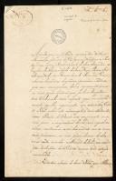 Carta do Marechal General Marquês de Campo Maior dirigido ao Marquês de Aguiar