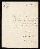 Carta de D. Nuno Caetano Alvares Pereira de Melo, Duque de Cadaval
