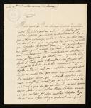 Carta de  Mariana Joaquina Apolónia Pereira de Vilhena, dama da Rainha D. Maria I