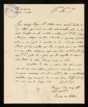 Carta de João Rodrigues de Sá e Melo, Visconde de Anadia, [Min. Plenipotenciário português em Berlim]
