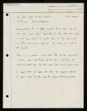 Copy of handwritten notes of C. M. Thomson "On the scope of the HEAP"