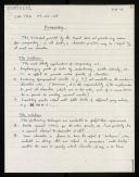 Copy of handwritten notes of Charles Lindsey "Overprinting"