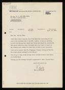 Letter of Heinz Zemanek, IBM Usterreich, about the meeting of the 13 Algol