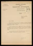 Copy of demmission letter of B. Vauquois