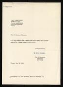 Copy of letter of Heinz Zemanek appointing B. Vauquois, as a member of IFIP Working Grou 2.1 on Algol