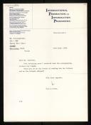 Copy of letter of Willem van der Poel to P. Z. Ingerman about the letters of C. Katz
