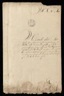 Carta do 1.º Conde da Redinha (José <span class="hilite">Francisco</span> Xavier de Carvalho de Melo e Daun)