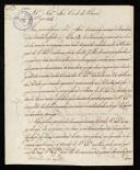 Carta do Barão de Quintela (Joaquim Pedro Quintela)