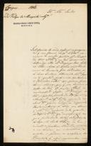 Carta de Filipe de Mesquita e Sousa para António de Araújo de Azevedo