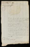 Carta de Francisco de Melo da Gama Araújo de Azevedo, Sargento-Mor do 1.º Regimento de Infantaria de Linha do Estado de Goa