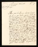 Carta de Mariana Joaquina Apolónia Pereira de Vilhena, dama da Rainha D. Maria I