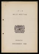 Program of IFIP WG 2.1 meeting in Munich, December 1968