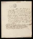 Carta de João de Melo Palhares e anotações de João António de Araújo de Azevedo