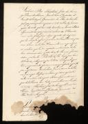 Anexo da carta de Sebastião de Arriaga Brum da Silveira, datada de 23 de julho de 1815.