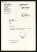 Letter of Heinz Zemanek appointing M. Nivat as a member of IFIP Working Group 2.1 on Algol