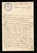Carta de Suzanne Célie Lévy Cappadoce-Pereira