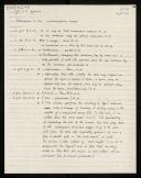 Copy of handwritten notes of J. C. van Vliet "Corrections to the implementation model"
