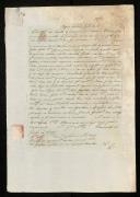 Cópia de uma carta enviada a Francisco de Almada Mendonça 