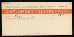 Telegram to Willen van der Poel about the German standardization of an Algol subset.

Tegrama para Willen van der Poel sobre a standardização de um subconjunto do Algol na Alemanha.