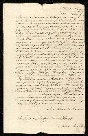 Carta do Conde da Provença para a Condessa de Balbi
