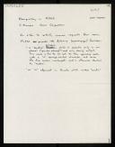 Copy of handwritten notes of C. M. Thomson "Overprinting in Flacc"