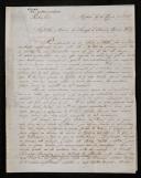 Carta de J. F. de Castilho Brito de Noronha