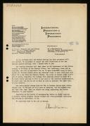 Copy of letter of A. Mazurkiewicz to WG 2.1 members about Warsaw meeting
