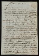 Rascunho de carta de António de Araújo de Azevedo para Beauharnais