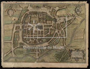 Mapa da cidade de Braga de 1594